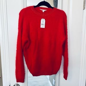 NWT Fuzzy Red Sweater